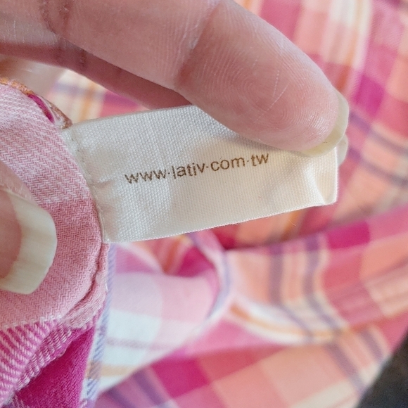 Authentic Clothing Pink and Purple Flannel Winter Long Sleeves Shirt Sz S - Picture 7 of 8